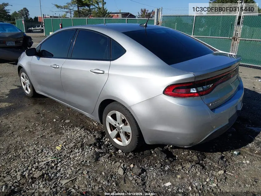 2015 DODGE DART VIN 1C3CDFBB0FD315440 — фото 3