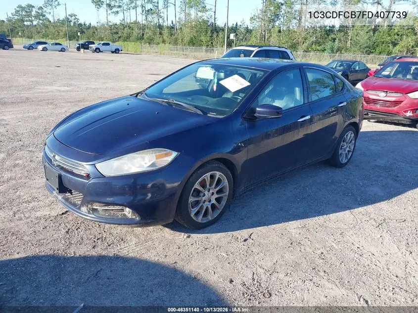 2015 DODGE DART VIN 1C3CDFCB7FD407739 — фото 2