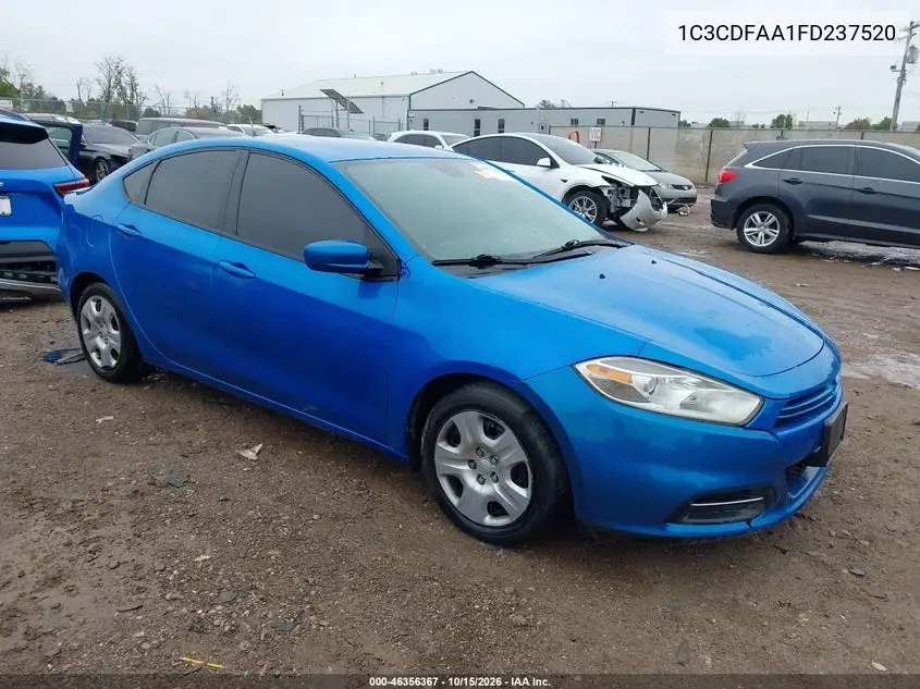 DODGE DART 2015, VIN 1C3CDFAA1FD237520