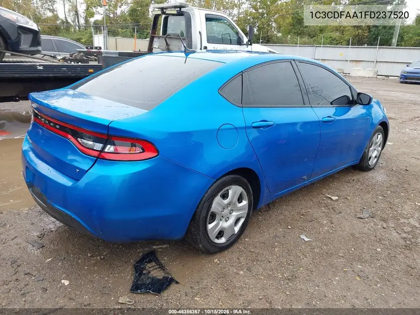 2015 DODGE DART VIN 1C3CDFAA1FD237520 — фото 4