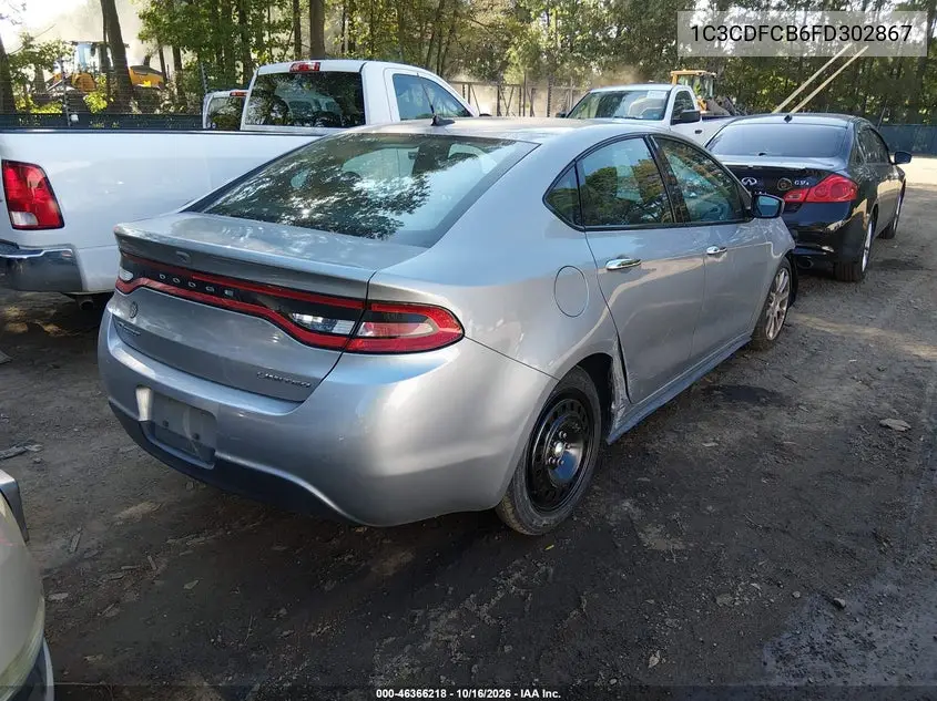 2015 DODGE DART VIN 1C3CDFCB6FD302867 — фото 4
