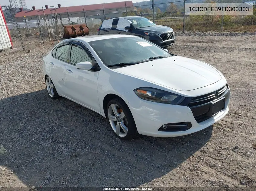DODGE DART 2015, VIN 1C3CDFEB9FD300303