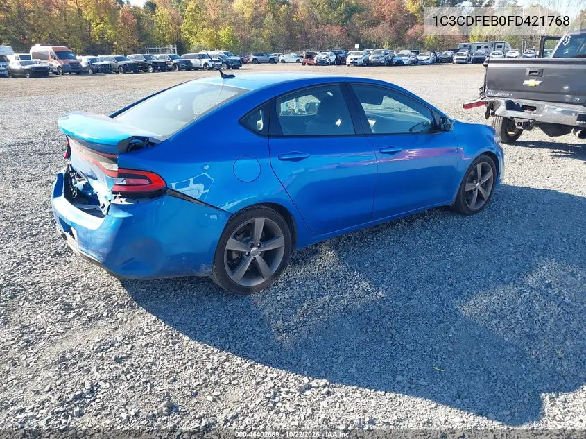 2015 DODGE DART VIN 1C3CDFEB0FD421768 — фото 4