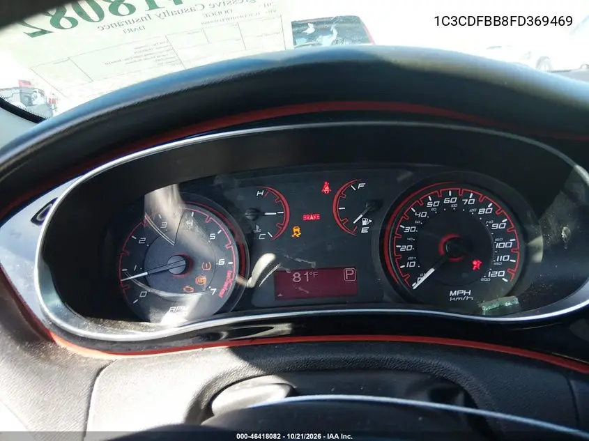 2015 DODGE DART VIN 1C3CDFBB8FD369469 — фото 7