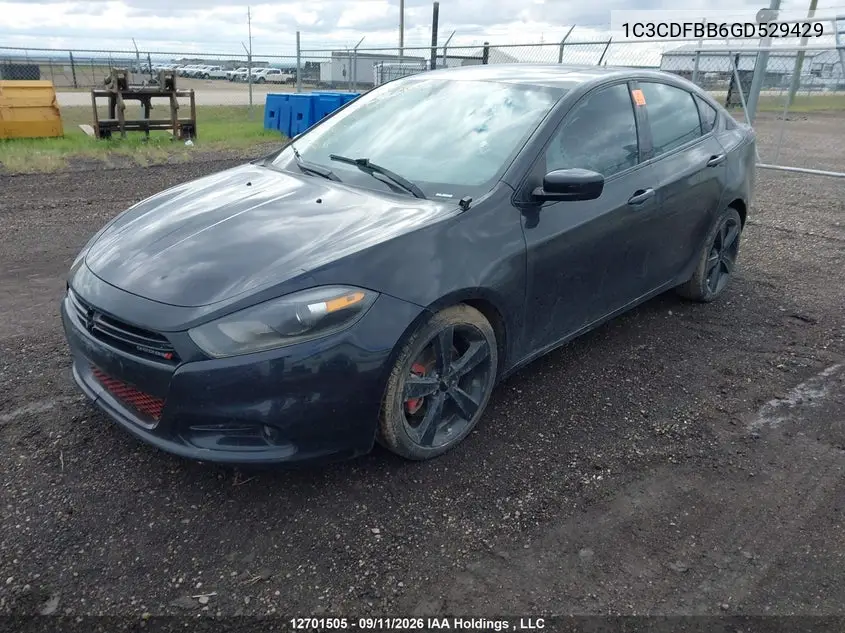 2016 DODGE DART VIN 1C3CDFBB6GD529429 — фото 2