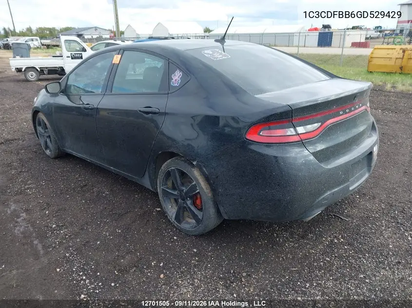 2016 DODGE DART VIN 1C3CDFBB6GD529429 — фото 3