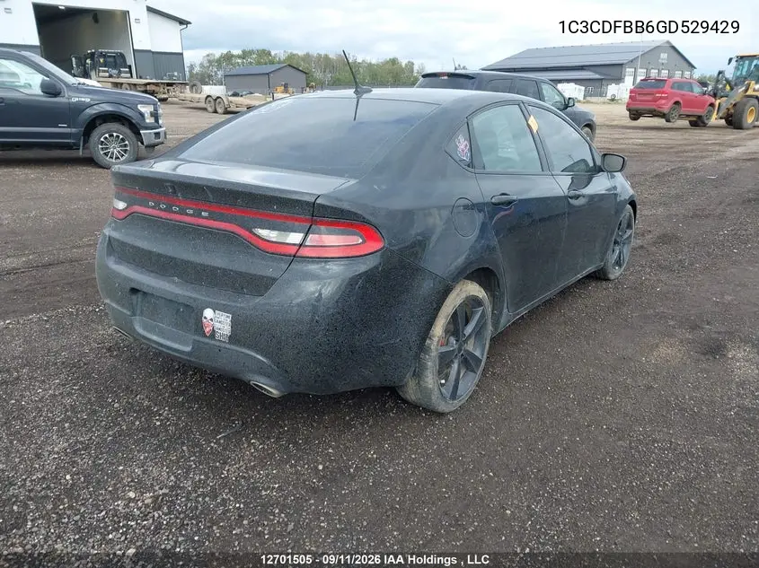 2016 DODGE DART VIN 1C3CDFBB6GD529429 — фото 4