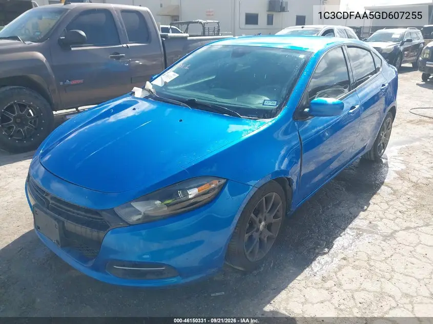 2016 DODGE DART VIN 1C3CDFAA5GD607255 — фото 2
