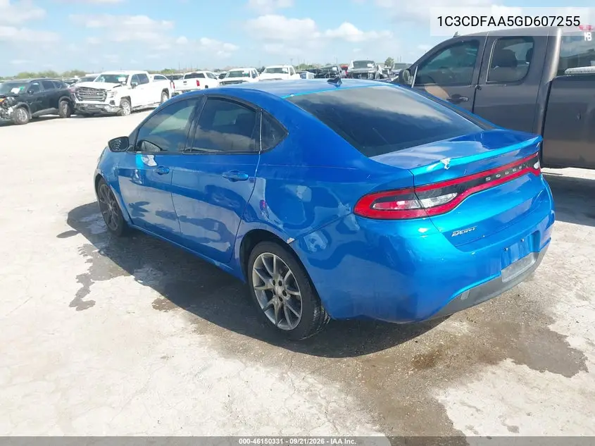 2016 DODGE DART VIN 1C3CDFAA5GD607255 — фото 3