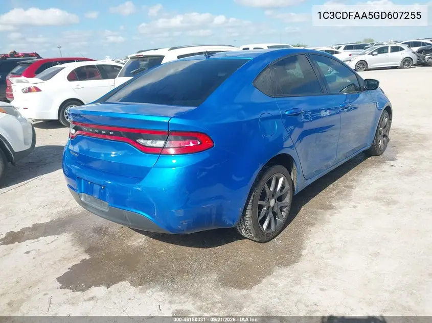 2016 DODGE DART VIN 1C3CDFAA5GD607255 — фото 4