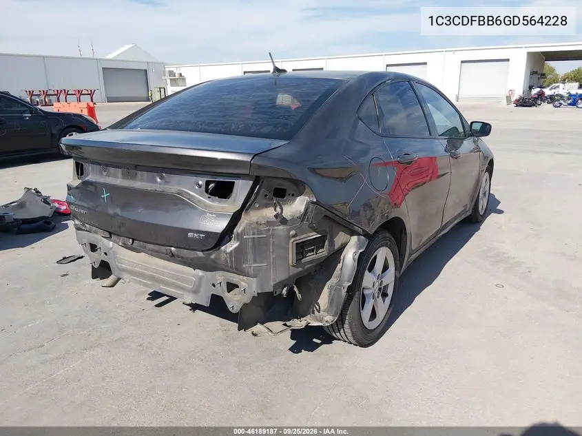 2016 DODGE DART VIN 1C3CDFBB6GD564228 — фото 4