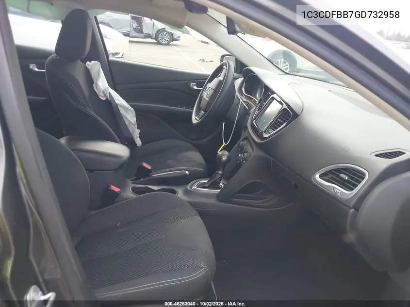 2016 DODGE DART VIN 1C3CDFBB7GD732958 — фото 5