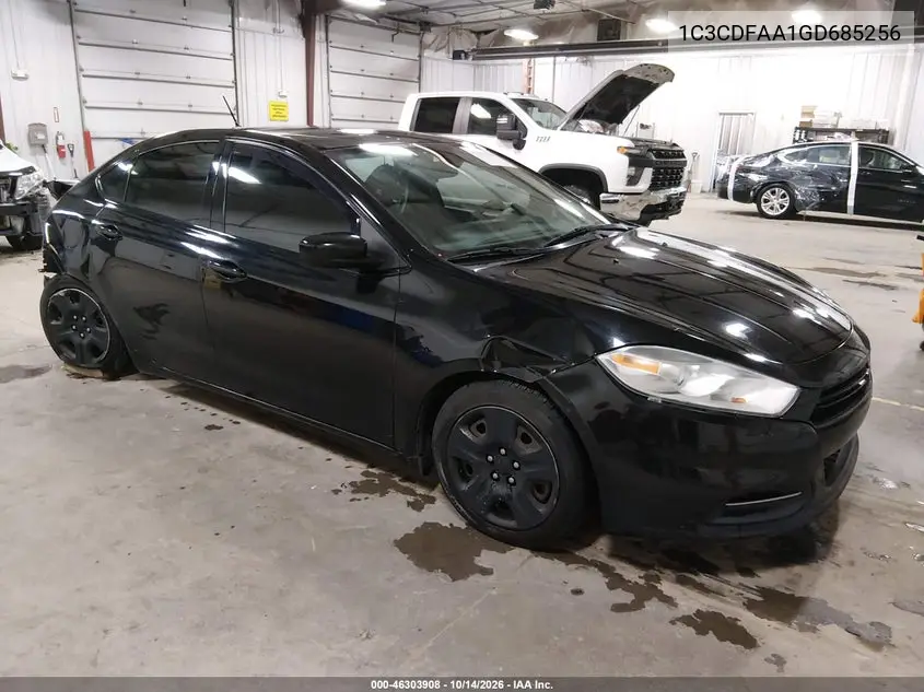 DODGE DART 2016, VIN 1C3CDFAA1GD685256