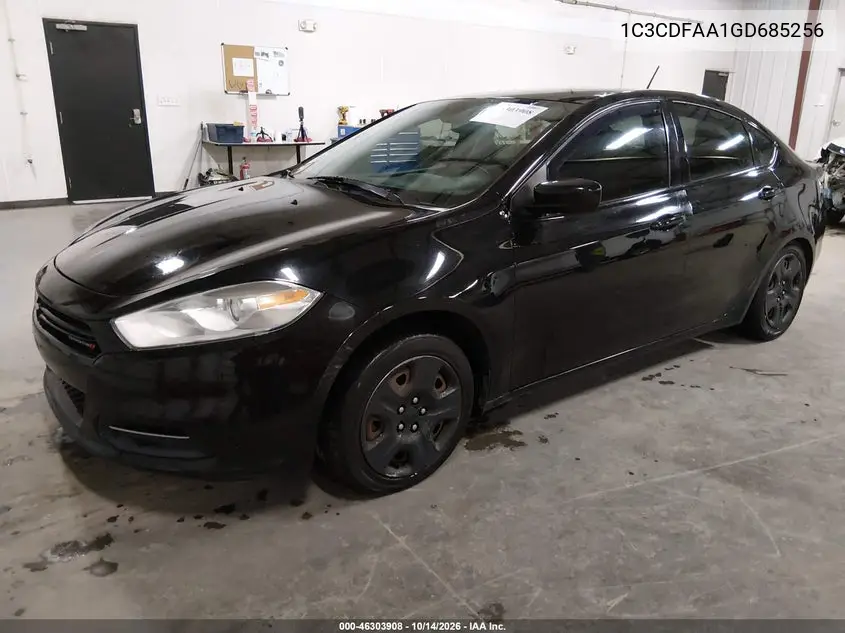 2016 DODGE DART VIN 1C3CDFAA1GD685256 — фото 2