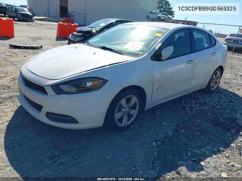 2016 DODGE DART VIN 1C3CDFBB9GD565325 — фото 2
