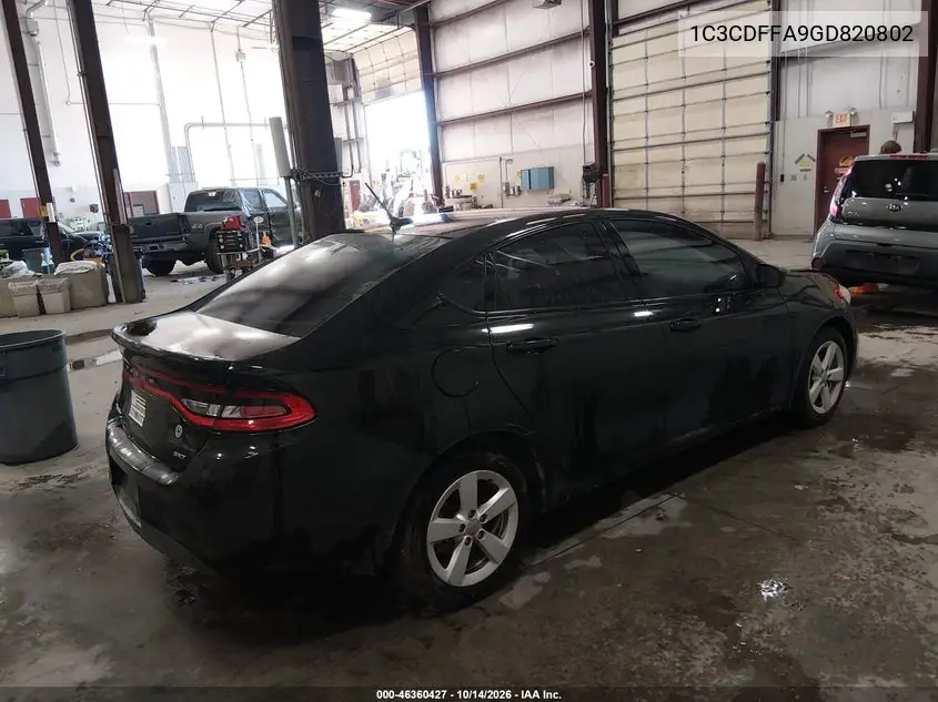 2016 DODGE DART VIN 1C3CDFFA9GD820802 — фото 4