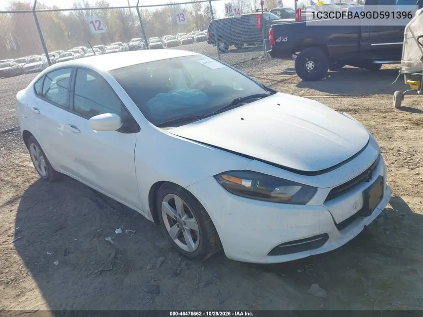 DODGE DART 2016, VIN 1C3CDFBA9GD591396