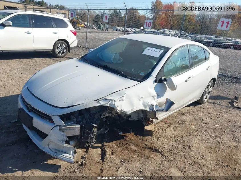 2016 DODGE DART VIN 1C3CDFBA9GD591396 — фото 2