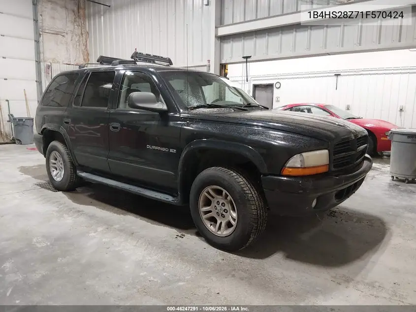 DODGE DURANGO 2001, VIN 1B4HS28Z71F570424