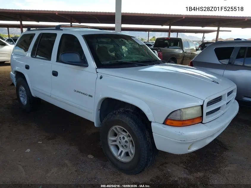DODGE DURANGO 2001, VIN 1B4HS28Z01F525518