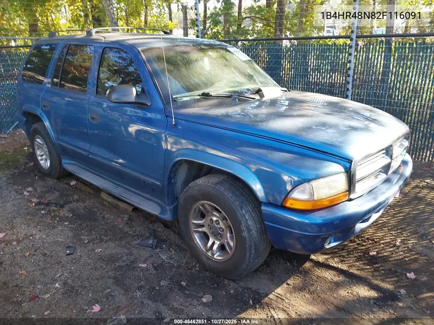 DODGE DURANGO 2002, VIN 1B4HR48N82F116091