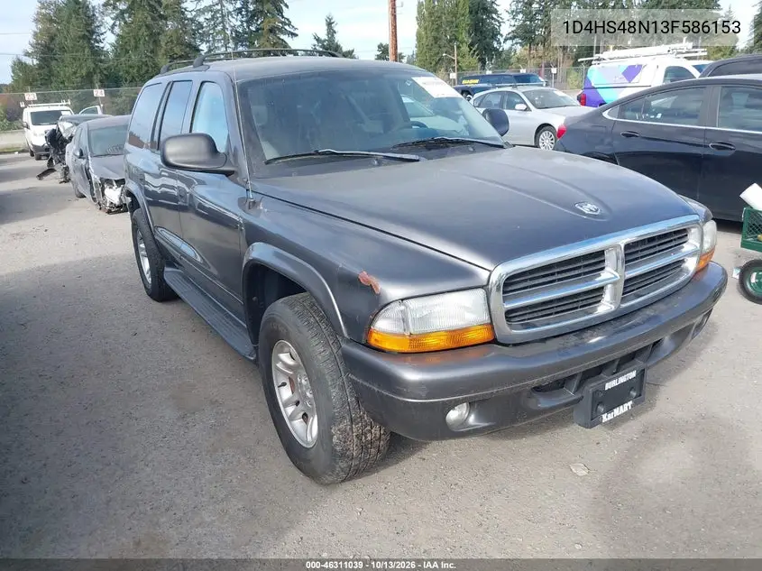 DODGE DURANGO 2003, VIN 1D4HS48N13F568153