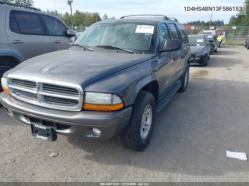 2003 DODGE DURANGO VIN 1D4HS48N13F568153 — фото 2