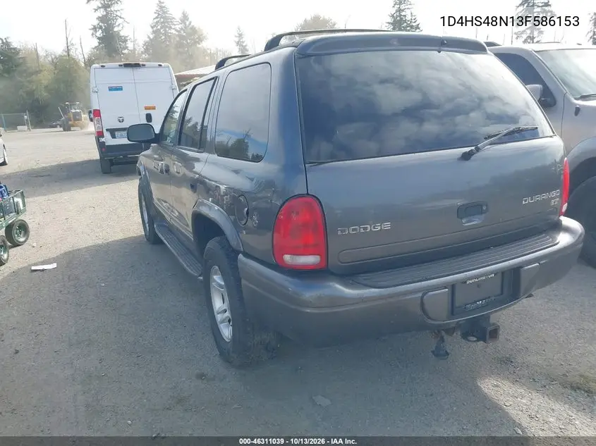 2003 DODGE DURANGO VIN 1D4HS48N13F568153 — фото 3