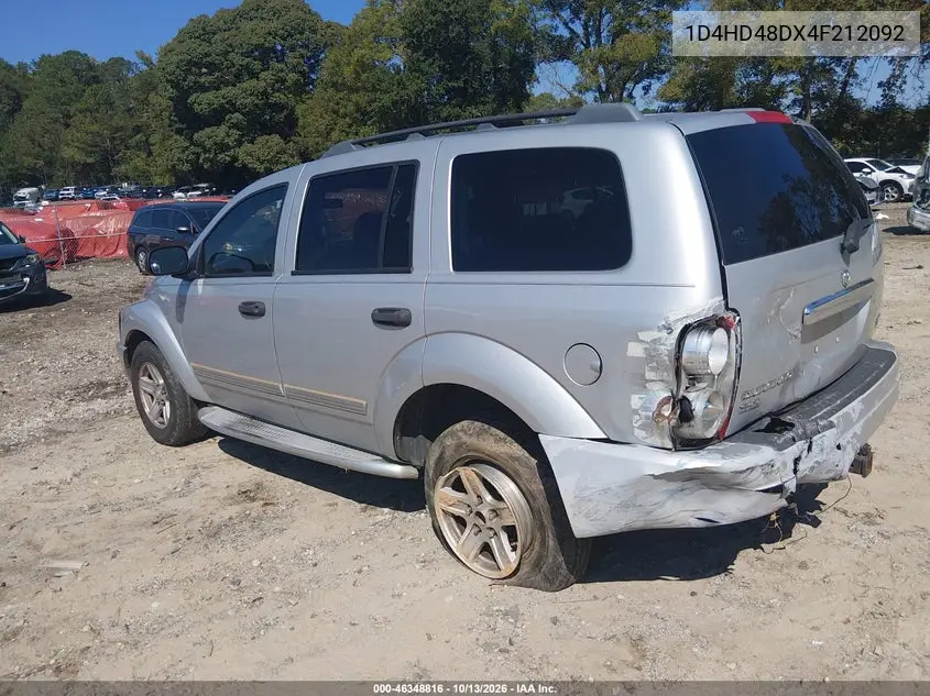 2004 DODGE DURANGO VIN 1D4HD48DX4F212092 — фото 3