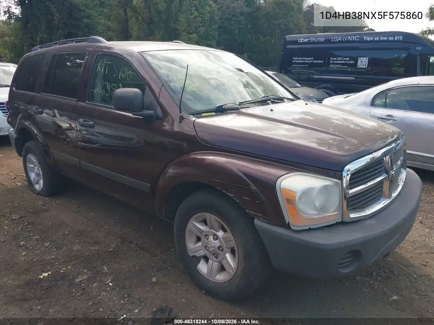 DODGE DURANGO 2005, VIN 1D4HB38NX5F575860