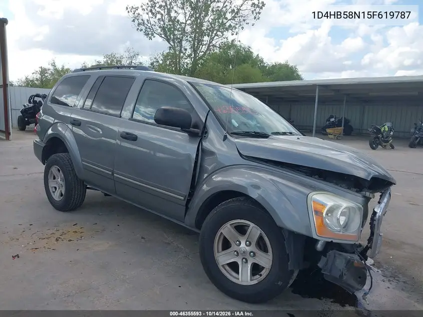 DODGE DURANGO 2005, VIN 1D4HB58N15F619787
