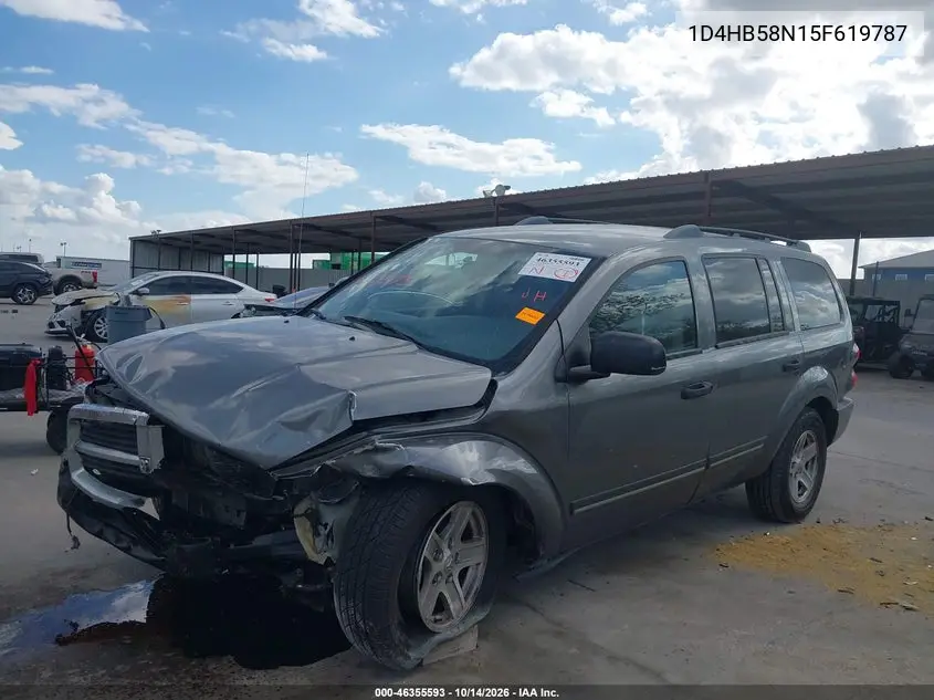 2005 DODGE DURANGO VIN 1D4HB58N15F619787 — фото 2