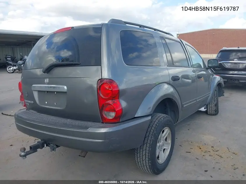 2005 DODGE DURANGO VIN 1D4HB58N15F619787 — фото 4