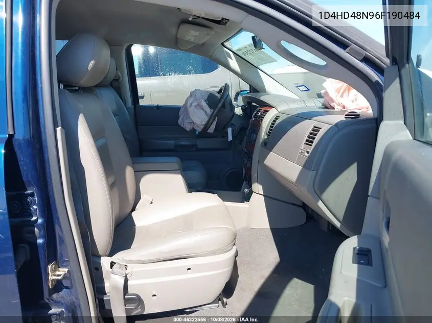 2006 DODGE DURANGO VIN 1D4HD48N96F190484 — фото 5
