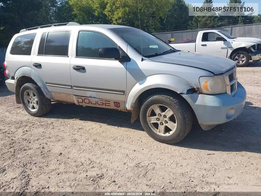 DODGE DURANGO 2007, VIN 1D8HB48P57F515106