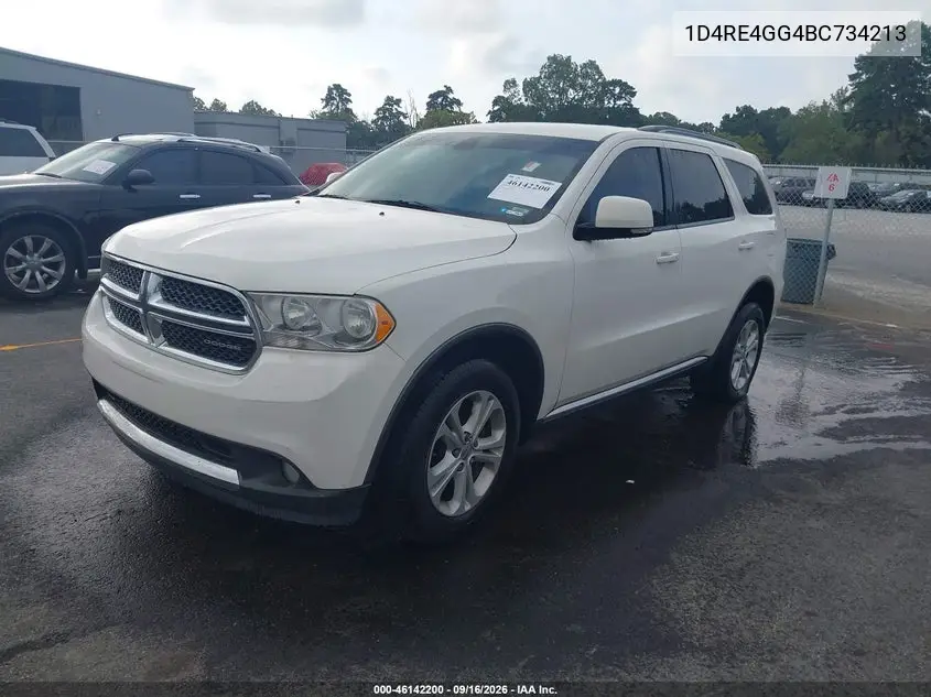 2011 DODGE DURANGO VIN 1D4RE4GG4BC734213 — фото 2
