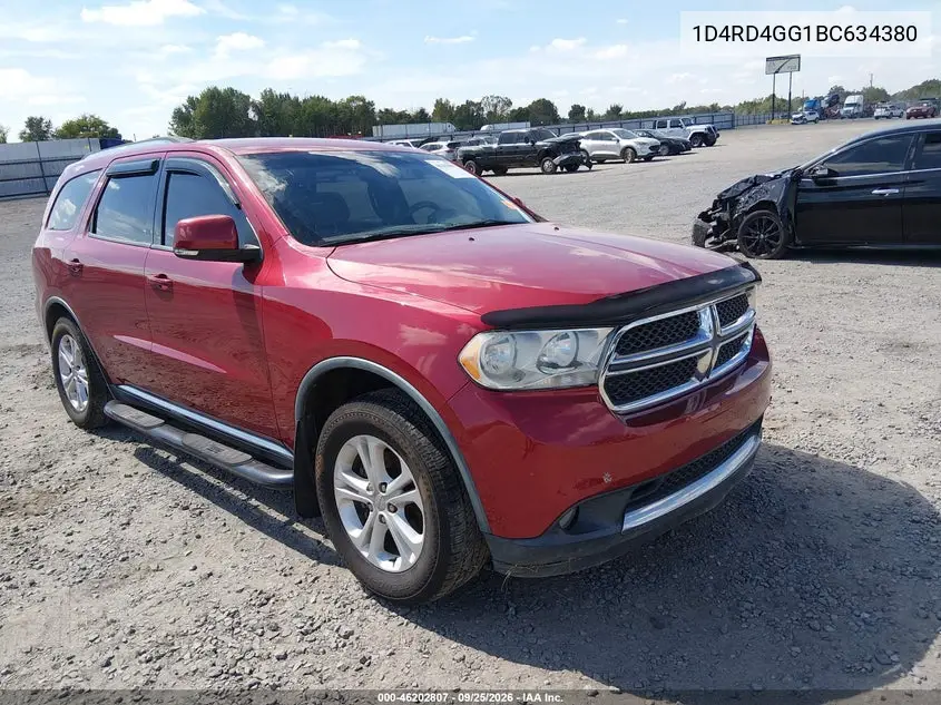 DODGE DURANGO 2011, VIN 1D4RD4GG1BC634380