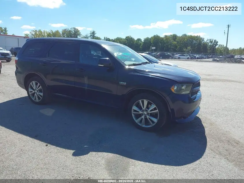 DODGE DURANGO 2012, VIN 1C4SDJCT2CC213222
