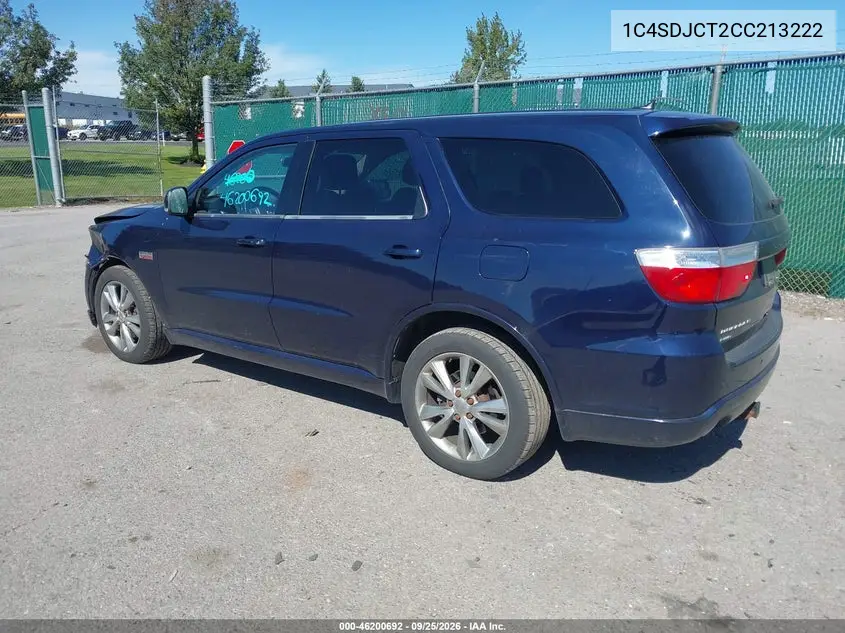 2012 DODGE DURANGO VIN 1C4SDJCT2CC213222 — фото 3
