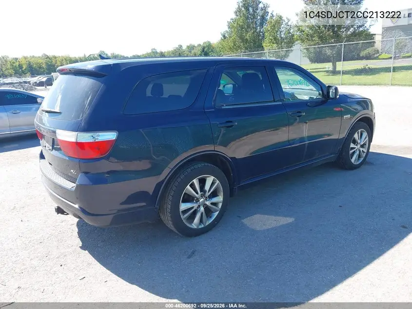 2012 DODGE DURANGO VIN 1C4SDJCT2CC213222 — фото 4