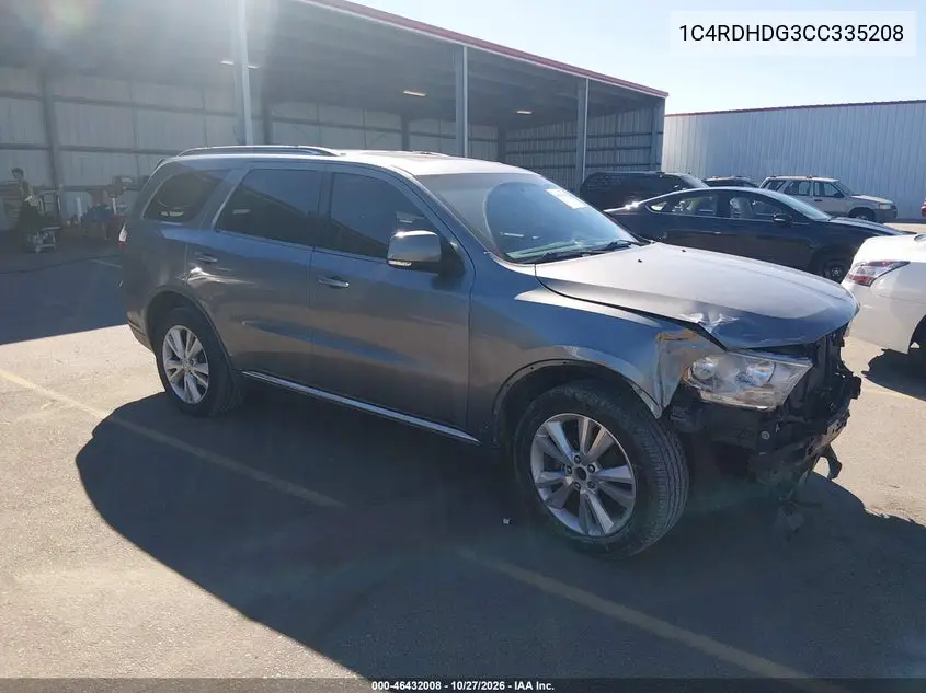 DODGE DURANGO 2012, VIN 1C4RDHDG3CC335208
