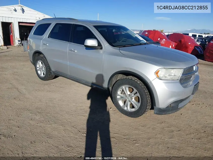 DODGE DURANGO 2012, VIN 1C4RDJAG8CC212855