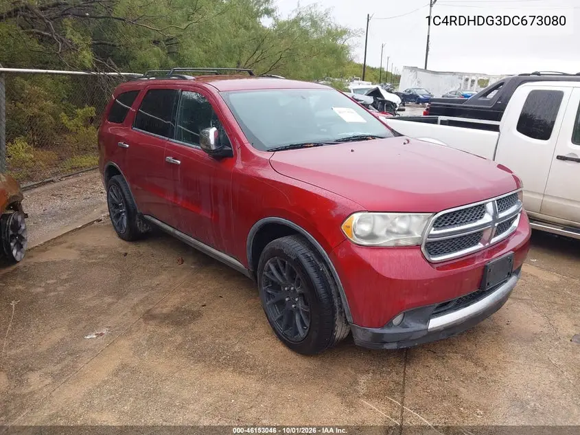 DODGE DURANGO 2013, VIN 1C4RDHDG3DC673080