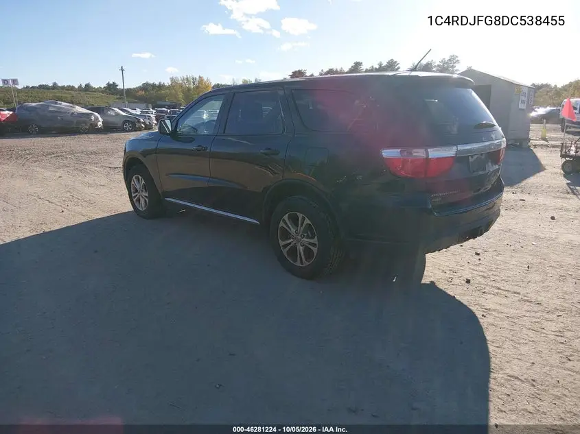 2013 DODGE DURANGO VIN 1C4RDJFG8DC538455 — фото 3