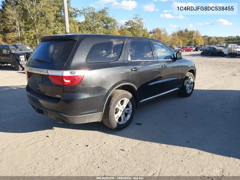 2013 DODGE DURANGO VIN 1C4RDJFG8DC538455 — фото 4