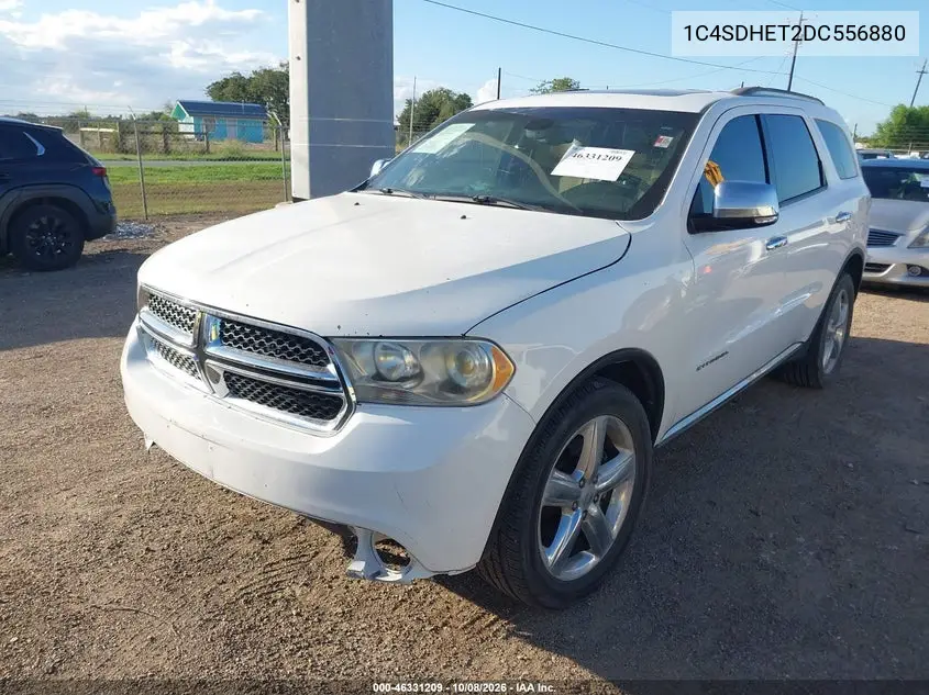 2013 DODGE DURANGO VIN 1C4SDHET2DC556880 — фото 2