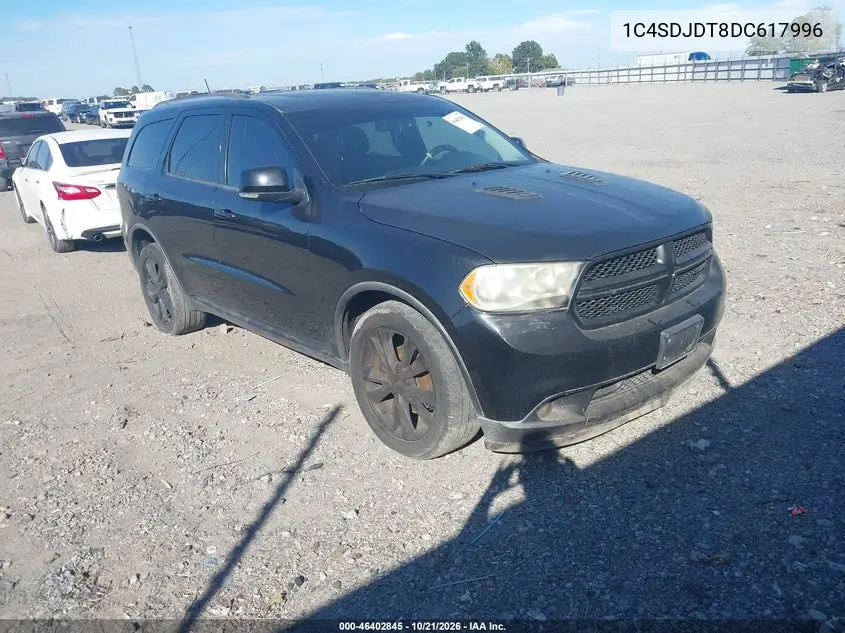 DODGE DURANGO 2013, VIN 1C4SDJDT8DC617996