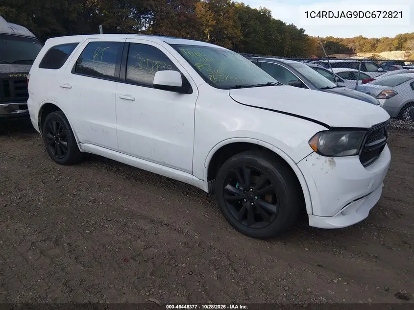 DODGE DURANGO 2013, VIN 1C4RDJAG9DC672821