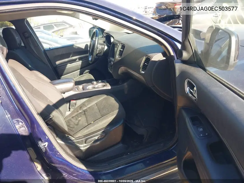 2014 DODGE DURANGO VIN 1C4RDJAG0EC503577 — фото 5