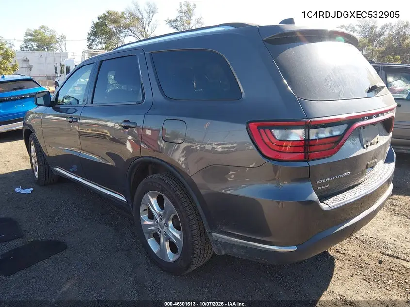 2014 DODGE DURANGO VIN 1C4RDJDGXEC532905 — фото 3